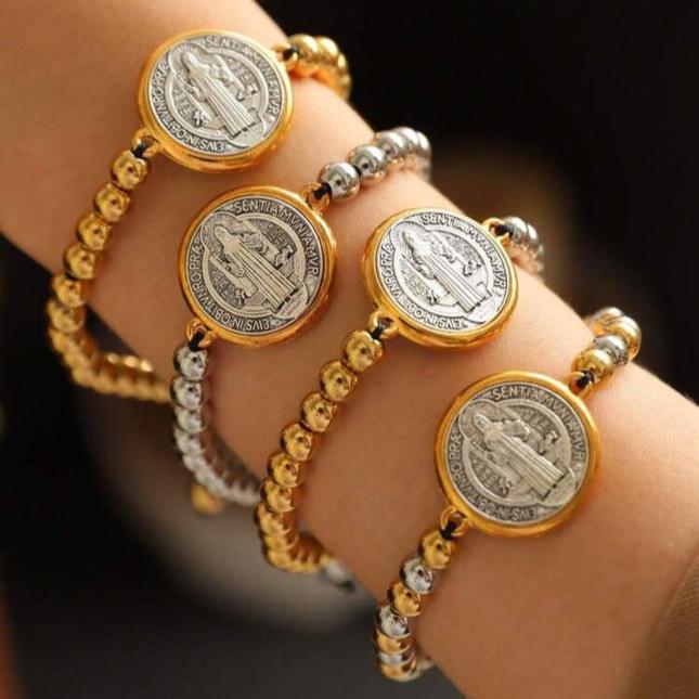 Brazalete de San Benito de Oro y Plata